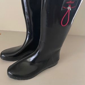 Redfoot Foldology Mid-Calf Rain Boots